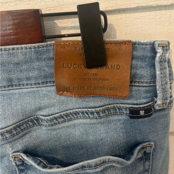 Lucky  Low Rise Lolita Skinny
Blue Skinny Jeans Distressed Style 8/29 - Picture 6 of 16